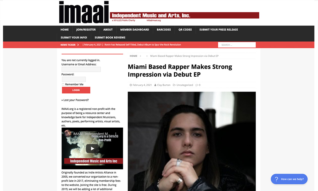 Miami Based Rapper Makes Strong Impression via Debut EP