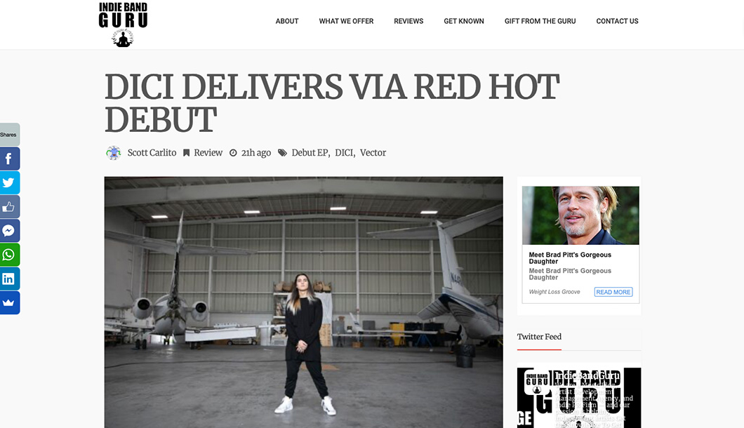 DICI DELIVERS VIA RED HOT DEBUT