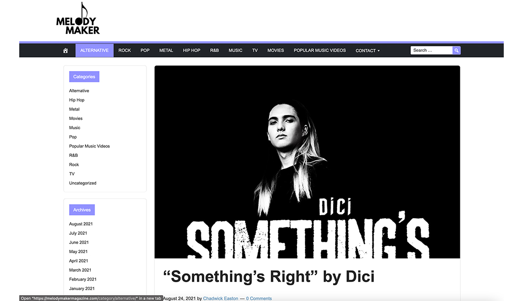 Somethings Right by Dici