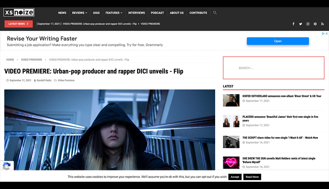 Urban-pop producer and rapper DICI unveils - Flip
